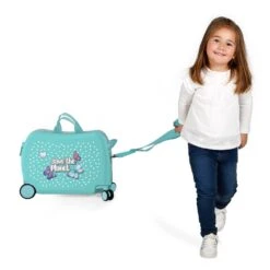 Maleta Infantil Correpasilos Movom Save The Planet Azul -Almacenamiento De Viaje 10066