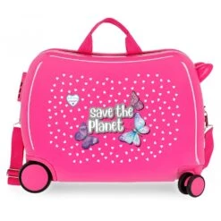 Maleta Infantil Correpasillos Movom Save The Planet Fucsia