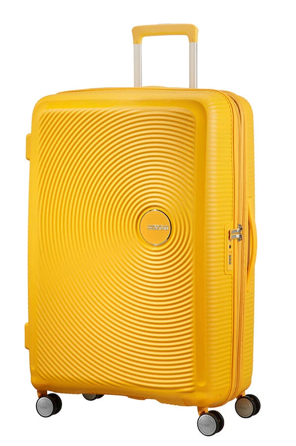 Maleta Grande 77 Cm 4 Ruedas Exp American Tourister Soundbox Amarillo