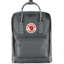 FJÄLLRÄVEN Mochila FjällRäven Kanken Gris ( Super Grey-Chess Pattem)