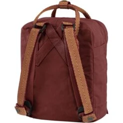 FJÄLLRÄVEN Mochila FjällRäven Kanken Mini Rojo (Oxid Red /Goose Eye) -Almacenamiento De Viaje 14430