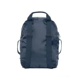 Mochila Plegable Lefrik Azul Marino-Crudo (Pocket Backpack) 9 Mochila Plegable Lefrik Azul Marino-Crudo (Pocket Backpack) -Almacenamiento De Viaje 14442