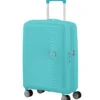 Maleta Cabina 55 Cm 4R Exp American Tourister Soundbox Turquesa (Poolside B -Almacenamiento De Viaje 15160