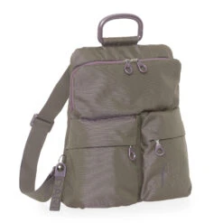 Mochila Estrecha MD20 QMTZ4 Mandarina Duck Verde (Military Olive) -Almacenamiento De Viaje 15970