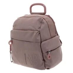 Mochila Pequeña MD20 QMTT1 Mandarina Duck Rosa Claro (Pale Blush) -Almacenamiento De Viaje 16122