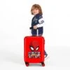 Maleta Cabina 55 Cm 4 Ruedas Rigida Spiderman Comic -Almacenamiento De Viaje 19450