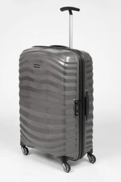 Maleta Samsonite Lite-Shock Mediana 69 Cm 4 Ruedas Eclipse Grey -Almacenamiento De Viaje 20869