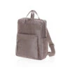 Mochila Grande MD20 QMT17 Mandarina Duck Beige (Taupe) -Almacenamiento De Viaje 20874