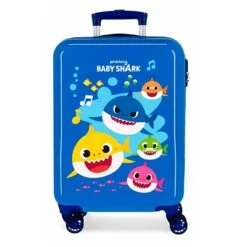 Maleta 55 Cm 4 Ruedas Baby Shark Ocean Sharks -Almacenamiento De Viaje 21662