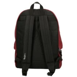 Pepe Jeans Mochila Portaordenador+estuche PPJ Aris Evergreen Rojo Oscuro -Almacenamiento De Viaje 22123