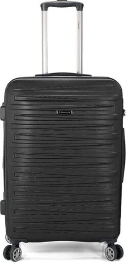 Maleta Cabina 55 Cm Benzi Rigida 4 R Dobles Expandible Negro