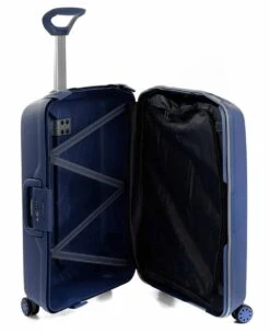 Maleta Trolley Grande 75 Cm 4R Roncato Light Navy -Almacenamiento De Viaje 23179