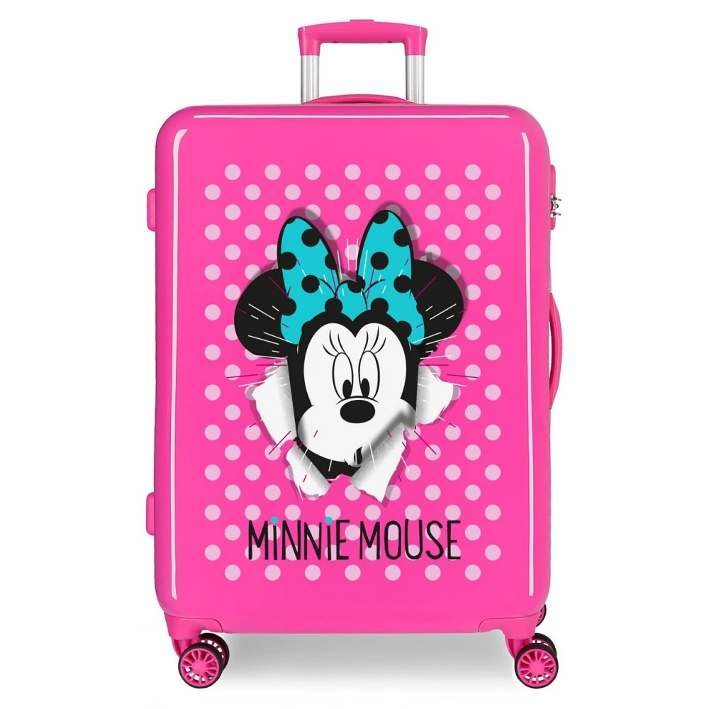 Disney Maleta Mediana 68 Cm 4 Ruedas Rigida Minnie Sunny Day Fucsia 3 Disney Maleta Mediana 68 Cm 4 Ruedas Rigida Minnie Sunny Day Fucsia