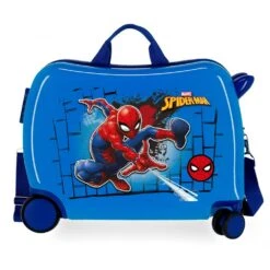 Marvel Maleta Infantil Correpasillos Spiderman Red 2 Ruedas Multidireccionales -Almacenamiento De Viaje 23899