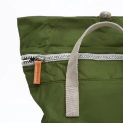 Mochila Roka London Canfield B Pequeña Sostenible Nylon Verde (Avocado) -Almacenamiento De Viaje 23922