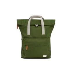 Mochila Roka London Canfield B Pequeña Sostenible Nylon Verde (Avocado)