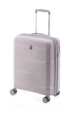 Maleta Cabina 55 Cm 4 Ruedas Exp Rigido Gladiator Bionic Beige