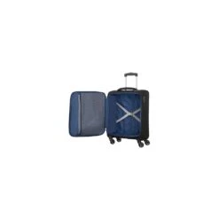 Maleta Cabina 55 Cm 4 Ruedas American Tourister Holiday Heat Negro -Almacenamiento De Viaje 24594