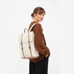 Mochila Lefrik Handy Metal Hook Crudo ( Ecru/Tobacco ) 7 Mochila Lefrik Handy Metal Hook Crudo ( Ecru/Tobacco ) -Almacenamiento De Viaje 24606