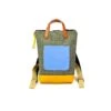 Mochila Daniel Chong Mini Verde Y Bolsillo Azul -Almacenamiento De Viaje 25035