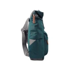 Mochila Roka London Canfield B Pequeña Sostenible Nylon Verde (Teal) -Almacenamiento De Viaje 25113