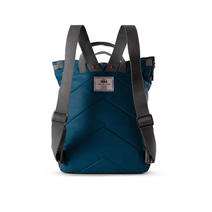 Mochila Roka London Canfield B Pequeña Sostenible Nylon Azul (Marine) 5 Mochila Roka London Canfield B Pequeña Sostenible Nylon Azul (Marine) - Imagen 3