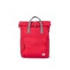 Mochila Roka London Canfield B Mediana Sostenible Nylon Rojo(Mars Red) -Almacenamiento De Viaje 25191