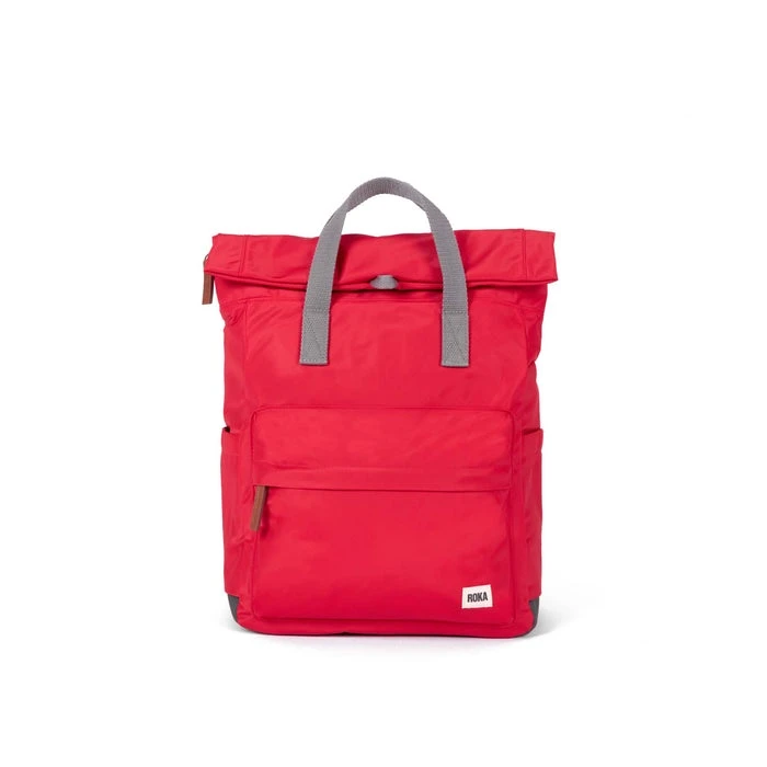 Mochila Roka London Canfield B Mediana Sostenible Nylon Rojo(Mars Red) 3 Mochila Roka London Canfield B Mediana Sostenible Nylon Rojo(Mars Red)