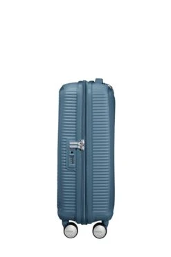 Maleta Cabina 55 Cm Exp 4 R American Tourister Soundbox Azul ( Ston 14 Maleta Cabina 55 Cm Exp 4 R American Tourister Soundbox Azul ( Ston -Almacenamiento De Viaje 25223