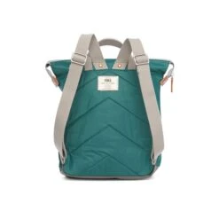 Mochila Roka London Bantry B Mediana Sostenible Nylon Verde (Teal) -Almacenamiento De Viaje 26207