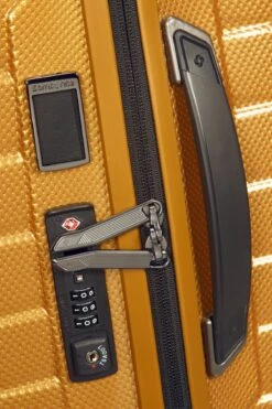 Maleta Mediana 69 Cm 4 Ruedas Samsonite Proxis Dorada (Honey Gold) -Almacenamiento De Viaje 27023