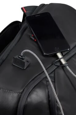 Mochila Ordenador M USB Samsonite Ecodiver Negro -Almacenamiento De Viaje 27079