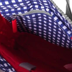 Mochila Roka London Bantry B Pequeña Sostenible Nylon Cuadros Azules (Gingh -Almacenamiento De Viaje 27306