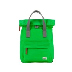 Mochila Roka London Canfield B Mediana Sostenible Nylon Verde (Kelly Green)