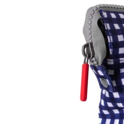 Mochila Roka London Bantry B Pequeña Sostenible Nylon Cuadros Azules (Gingh -Almacenamiento De Viaje 27725