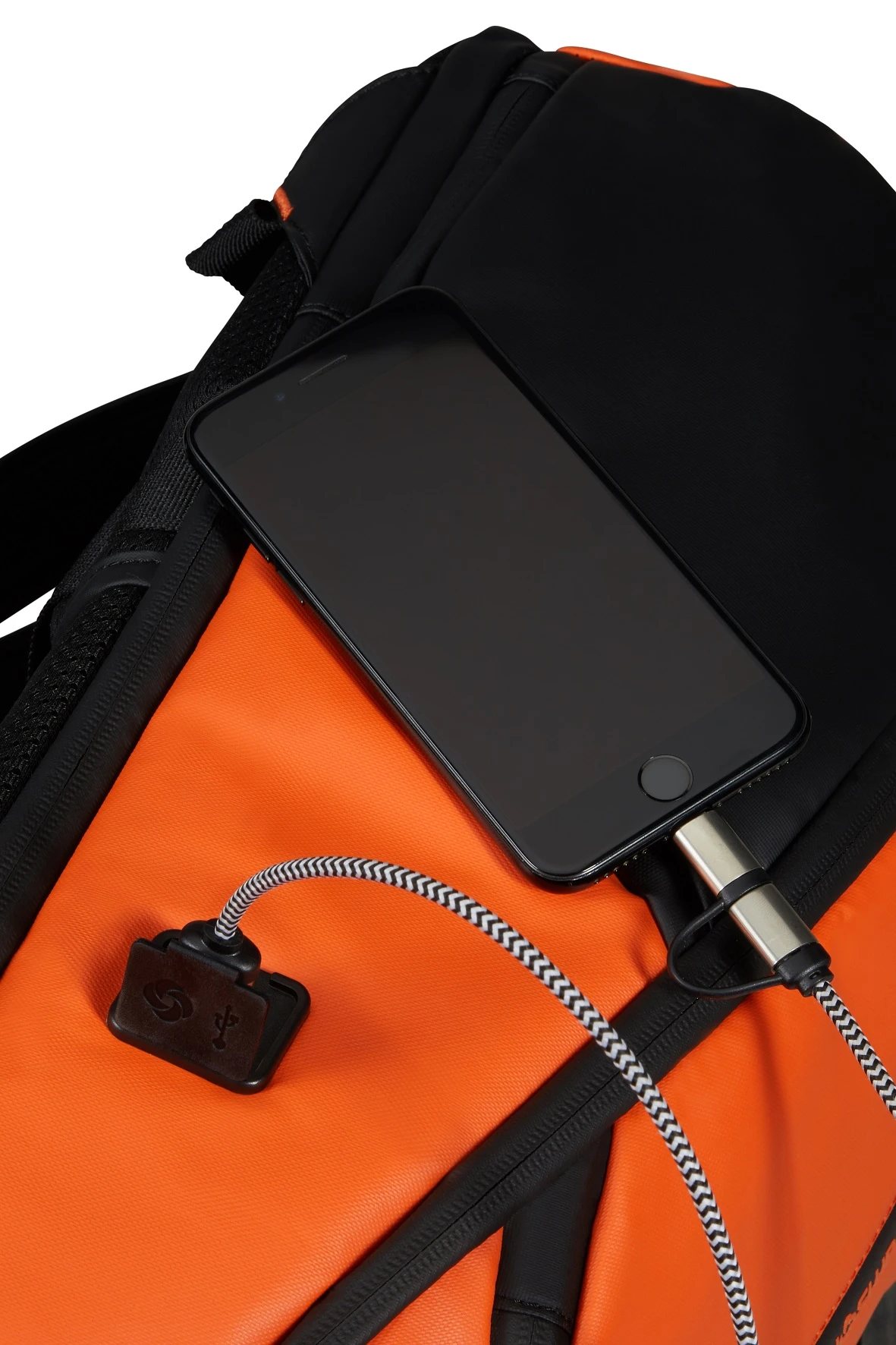 Mochila Ordenador M USB Samsonite Ecodiver Naranja 11 Mochila Ordenador M USB Samsonite Ecodiver Naranja - Imagen 9