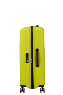 Maleta Mediana 67 Cm 4 Ruedas American Tourister Aerostep Lima ( Light Lima -Almacenamiento De Viaje 28957