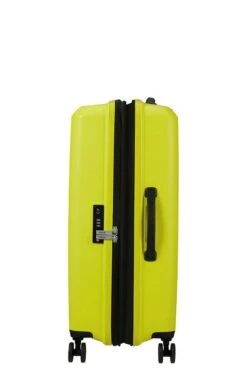 Maleta Mediana 67 Cm 4 Ruedas American Tourister Aerostep Lima ( Light Lima -Almacenamiento De Viaje 28977