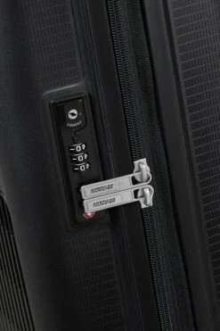 Maleta Cabina 55 Cm 4 Ruedas American Tourister Aerostep Negro ( Black ) -Almacenamiento De Viaje 29005