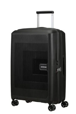 Maleta Mediana 67 Cm 4 Ruedas American Tourister Aerostep Negro ( Black )