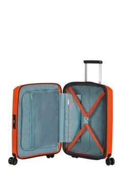 Maleta Cabina 55 Cm 4 Ruedas American Tourister Aerostep Bright Orange -Almacenamiento De Viaje 29076