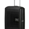 Maleta Cabina 55 Cm 4 Ruedas American Tourister Aerostep Negro ( Black ) -Almacenamiento De Viaje 29098