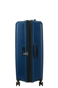 Maleta Grande 77 Cm 4 Ruedas American Tourister Aerostep Azul Marino -Almacenamiento De Viaje 29512