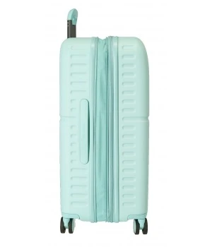 Maleta Mediana 70 Cm 4 Ruedas Expandible Pepe Jeans Laila Turquesa 4 Maleta Mediana 70 Cm 4 Ruedas Expandible Pepe Jeans Laila Turquesa - Imagen 2