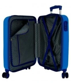 Disney Maleta Cabina 55 Cm Rigida 4 Ruedas Star Wars Droids Vader Azul -Almacenamiento De Viaje 29521