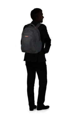 Mochila Ordenador American Tourister A.T.Work 15.6" Negro/Naranja -Almacenamiento De Viaje 30189