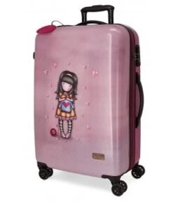 Maleta Mediana 67 Cm 4 Ruedas Rigida Gorjuss For My Love