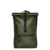 Mochila Roll Top Rucksac Rains Verde (Evergreen) -Almacenamiento De Viaje 30373