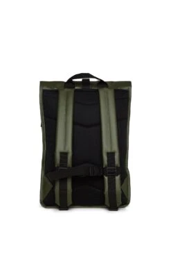 Mochila Roll Top Rucksac Rains Verde (Evergreen) -Almacenamiento De Viaje 30391