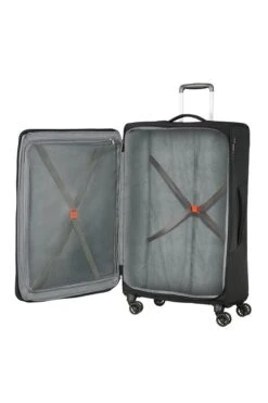 Maleta Grande 79 Cm 4 Ruedas Exp American Tourister Summerfunk Negro -Almacenamiento De Viaje 30488